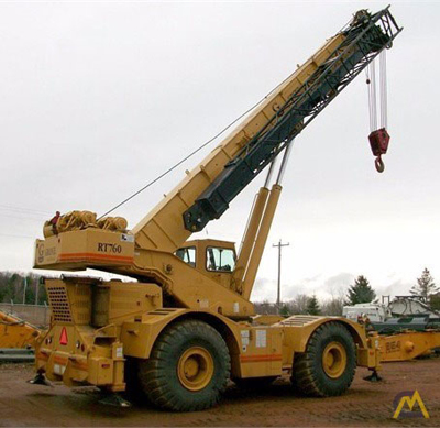 Export Logistics & Shipping, Inc. transports Grove RT760 crane with swing away and jib hook